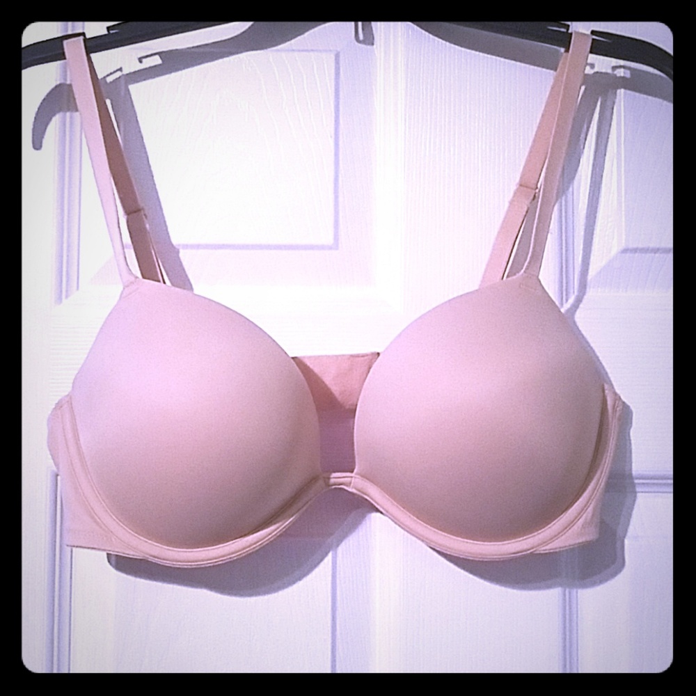 Pink Super Push-up bra